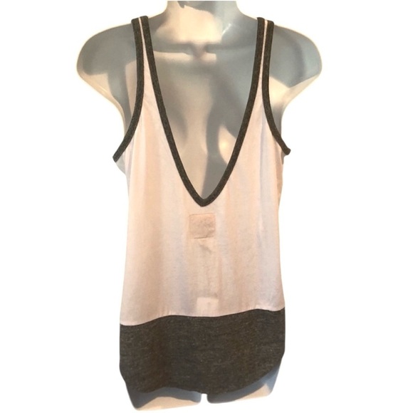 Chaser Take me to Montauk white tank low back t shirt size small - Picture 3 of 8